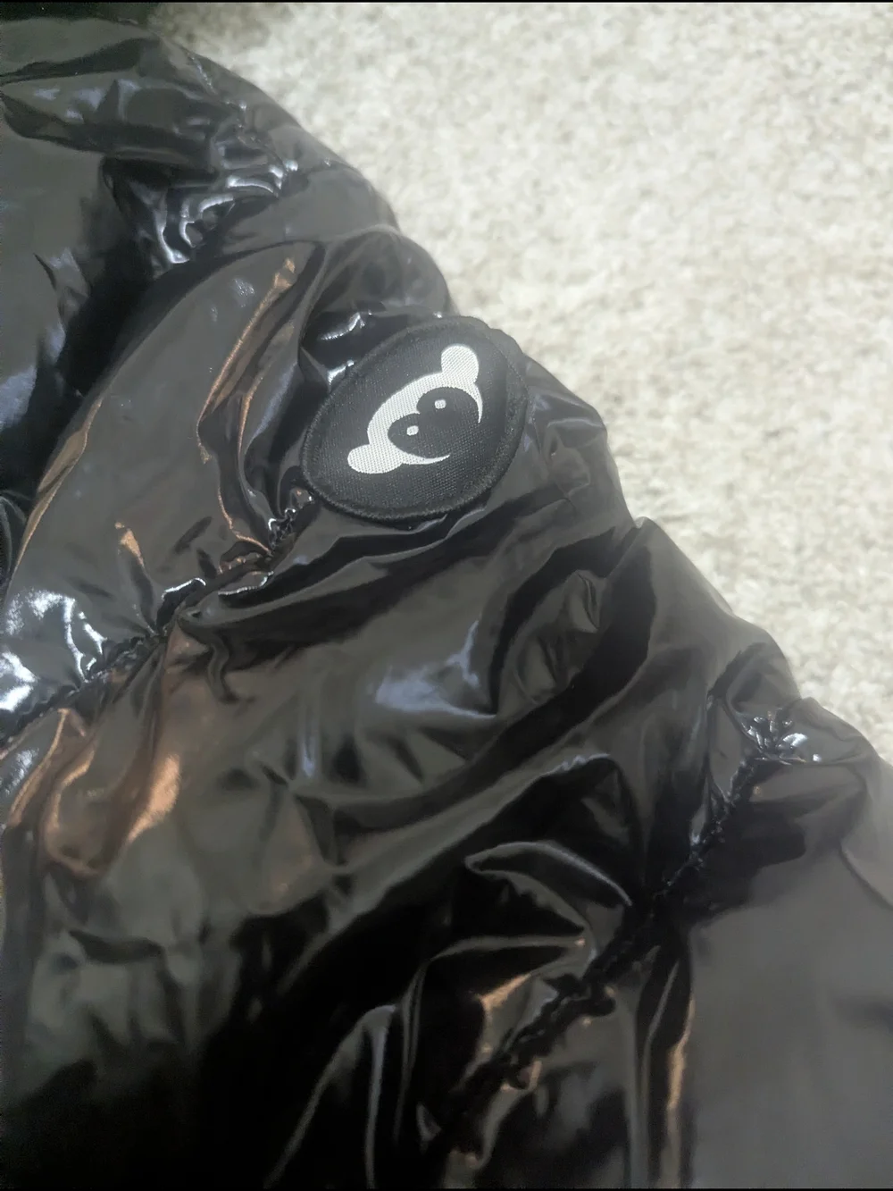 Appaman Black Shiny Puffer Jacket with Hood